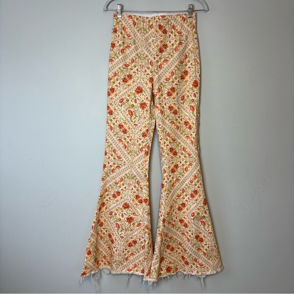New Show Me Your Mumu Belmont Patchwork Paisley Pull On Trouser Women's S - Picture 2 of 11